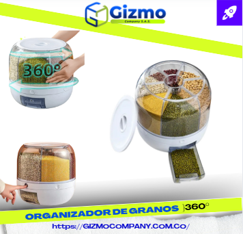 Dispensador Organizador Granos Giratorio